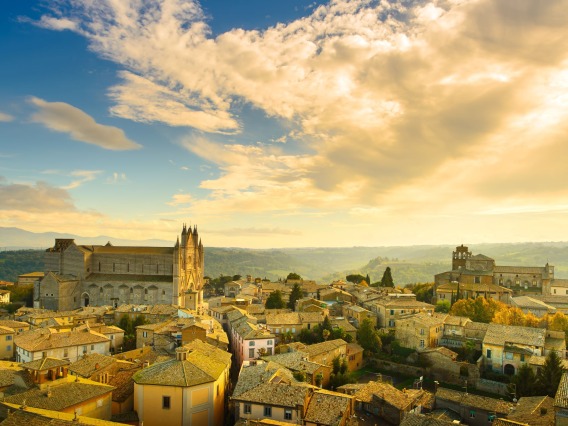 Orvieto at sunset